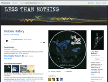Tablet Screenshot of lessthannothing.bandcamp.com