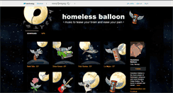 Desktop Screenshot of homelessballoon.bandcamp.com