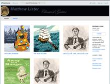 Tablet Screenshot of matthewlister.bandcamp.com