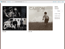 Tablet Screenshot of carsonwa.bandcamp.com