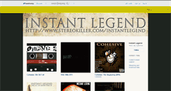 Desktop Screenshot of instantlegend.bandcamp.com