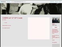 Tablet Screenshot of cabra.bandcamp.com