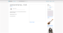 Desktop Screenshot of fabmusic2.bandcamp.com