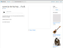 Tablet Screenshot of fabmusic2.bandcamp.com