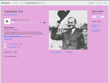 Tablet Screenshot of calvin-coolidge.bandcamp.com