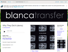 Tablet Screenshot of blancatransfer.bandcamp.com