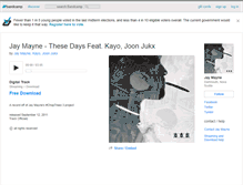 Tablet Screenshot of jaymayne.bandcamp.com