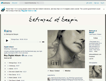 Tablet Screenshot of betrayalatbespin.bandcamp.com