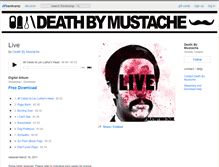 Tablet Screenshot of deathbymustache.bandcamp.com
