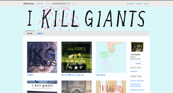 Desktop Screenshot of ikillgiants.bandcamp.com
