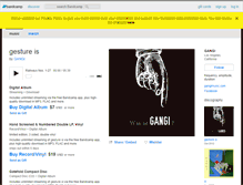 Tablet Screenshot of gangi.bandcamp.com