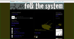 Desktop Screenshot of folkthesystem.bandcamp.com