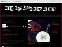 Tablet Screenshot of citronetleschiensdetete.bandcamp.com