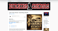 Desktop Screenshot of burningcondors.bandcamp.com