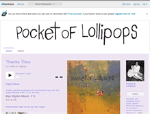 Tablet Screenshot of pocketoflollipops.bandcamp.com