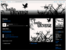 Tablet Screenshot of hellouniverse.bandcamp.com