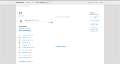 Desktop Screenshot of cabron.bandcamp.com