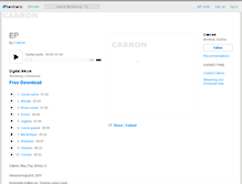 Tablet Screenshot of cabron.bandcamp.com