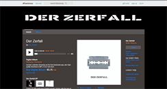 Desktop Screenshot of derzerfall.bandcamp.com