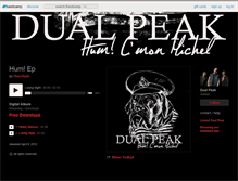 Tablet Screenshot of dualpeak.bandcamp.com