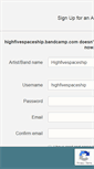 Mobile Screenshot of highfivespaceship.bandcamp.com