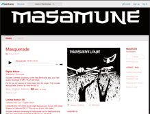 Tablet Screenshot of masamune.bandcamp.com