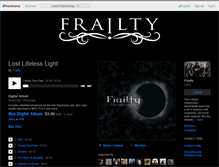 Tablet Screenshot of frailty.bandcamp.com