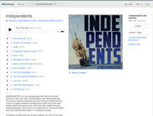 Tablet Screenshot of independentsthemusical.bandcamp.com