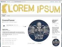 Tablet Screenshot of loremipsummusic.bandcamp.com