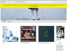 Tablet Screenshot of laraewen.bandcamp.com