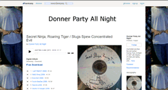 Desktop Screenshot of donnerpartyallnight.bandcamp.com