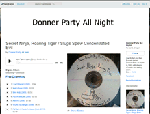 Tablet Screenshot of donnerpartyallnight.bandcamp.com