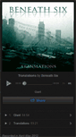 Mobile Screenshot of beneathsix.bandcamp.com