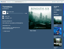 Tablet Screenshot of beneathsix.bandcamp.com