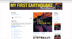 Desktop Screenshot of myfirstearthquake.bandcamp.com