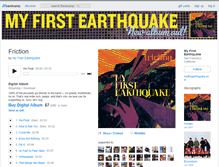 Tablet Screenshot of myfirstearthquake.bandcamp.com