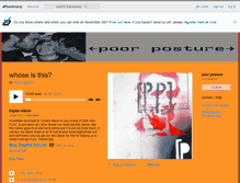 Tablet Screenshot of poorposture.bandcamp.com