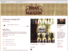 Tablet Screenshot of brianmauleon.bandcamp.com