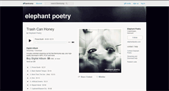 Desktop Screenshot of elephantpoetry.bandcamp.com