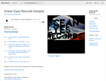 Tablet Screenshot of oceaneyesrecords.bandcamp.com