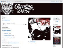 Tablet Screenshot of cheatingdeath.bandcamp.com