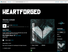 Tablet Screenshot of heartforged.bandcamp.com