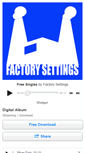 Mobile Screenshot of factorysettings.bandcamp.com