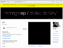 Tablet Screenshot of monegre.bandcamp.com