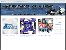 Tablet Screenshot of heroes4hire.bandcamp.com