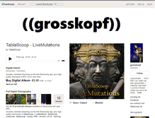 Tablet Screenshot of grosskopf.bandcamp.com