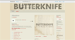 Desktop Screenshot of butterknife.bandcamp.com