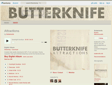 Tablet Screenshot of butterknife.bandcamp.com