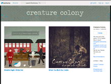 Tablet Screenshot of creaturecolony.bandcamp.com