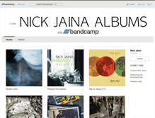 Tablet Screenshot of nickjaina.bandcamp.com